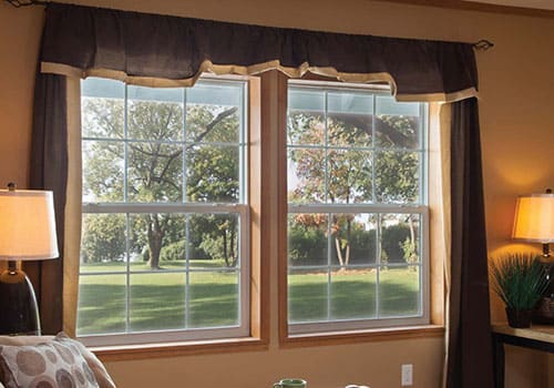 Home Windows Scenic View Brown Curtains